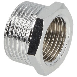 Reducer ET/IT 3/8" x 1/4" with hexagon chrome-plated brass