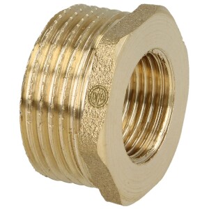 Reducer ET/IT 3/4" x 3/8" with hexagon brass bright