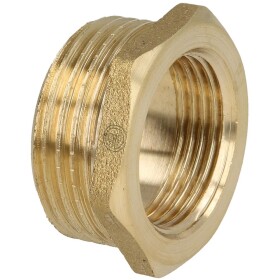 Reducer ET/IT 1&quot; x 3/4&quot; with hexagon brass bright