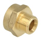 Reducing extension IT/ET 1 1/2&quot; x 1 1/4&quot; with hexagon brass bright