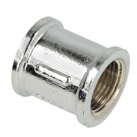 Double socket IT/IT 3/8&quot; chrome-plated brass