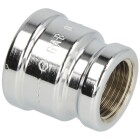 Double socket reducing IT/IT 1/2&quot; x 3/8&quot; chrome-plated brass