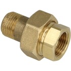 Screw connection IT/ET 1&frac12;&ldquo; straight flat-sealing brass bright