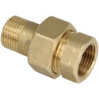 Screw connection IT/ET 3/4&quot; straight conically sealing brass bright