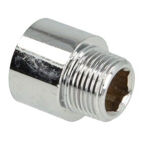 Tap extension 3/8" x 15 mm chrome-plated brass