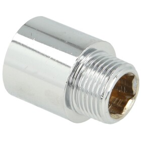 Tap extension 3/8&quot; x 20 mm chrome-plated brass