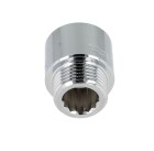 Tap extension 1/2&quot; x 20 mm chrome-plated brass