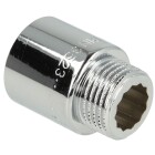 Tap extension 1/2&quot; x 25 mm chrome-plated brass