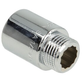 Tap extension 1/2" x 30 mm chrome-plated brass