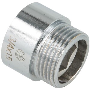 Tap extension 3/4" x 15 mm chrome-plated brass