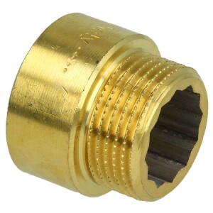 Tap extension 1/2" x 20 mm bright brass