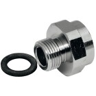 R&eacute;duction 1/2&quot; FF x 3/8&quot; FM m&eacute;tal chrom&eacute;, EMB 1 pi&egrave;ce