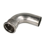 Stainless steel press fitting bend 90&deg; 18 mm F/M with M-contour