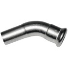 Stainless steel press fitting bend 45&deg; 15 mm F/M with M-contour