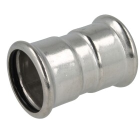 Stainless steel press fitting socket 22 mm F/F with...