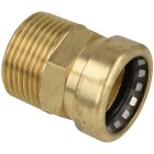 Tectite Sprint brass adapter piece &Oslash; 22 mm x 3/4&quot; ET, TSP 243 G