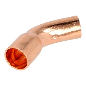 Soldered fitting copper bend 45° 22 mm F/M