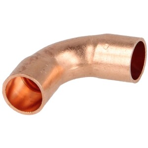 Soldered fitting copper elbow 90° 28 mm F/F