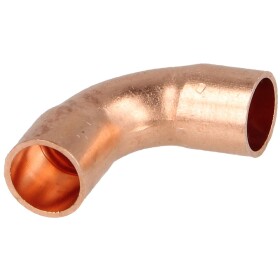Soldered fitting copper elbow 90&deg; 35 mm F/F
