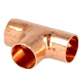 Soldered fitting copper T-piece 28 x 28 x 28 mm