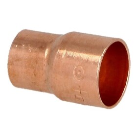 Soldered fitting copper reduction nipple 76 x 42 mm F/M