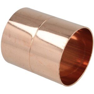 Soldered fitting copper socket with stop 8 mm