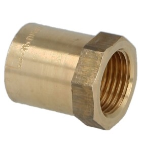 Solder fitting gunmetal adapter coupling 22 mm x...