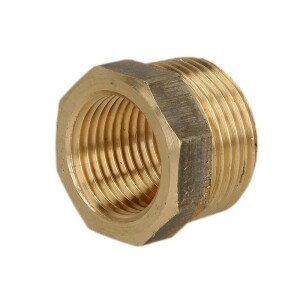 Gunmetal threaded fitting reducer 1¼" x ½" ET/IT