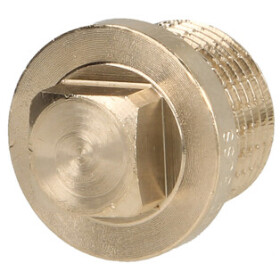 Gunmetal threaded fitting plug 3/8&quot; ET