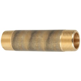 Nipple double laiton rouge 1/2&quot; x 40 mm