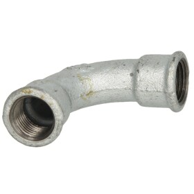 Malleable cast iron fitting long bend 90° 1/2"...