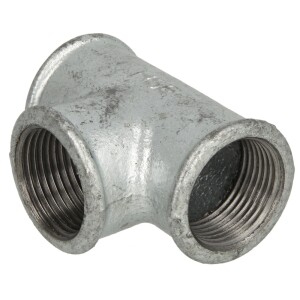 Malleable cast iron fitting T-piece reducing 2" x 1/2" x 2" IT/IT/IT