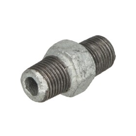 Malleable iron fitting hexagon nipple 1/4&quot; ET/ET