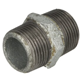 Malleable iron fitting hexagon nipple 4" ET/ET