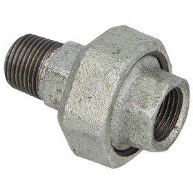 Malleable cast iron fitting union 1" IT/ET - flat seat