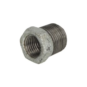 Malleable cast iron fitting reducer 1/2" x 1/4"...