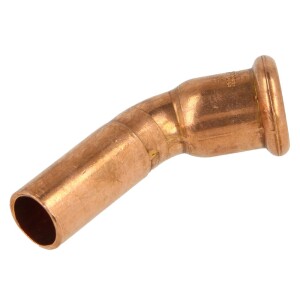 Press fitting copper elbow 45° 542 mm F/M (contour M)