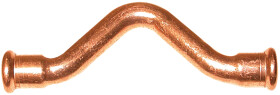 Press fitting copper crossover 22 mm F/F (contour M)