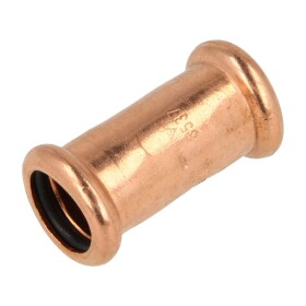 Press fitting copper coupling 15 mm contour M