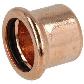 Press fitting copper cap 15 mm (contour M)