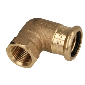 Press fitting copper elbow 90° 18 mm x 1/2" IT (contour M)