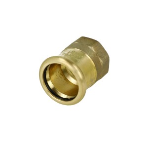 Press fitting gunmetal plug-in piece 28 mm x 3/4" IT contour M