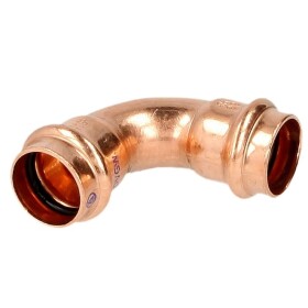 Press fitting copper elbow 90&deg; 12 mm F/F contour V