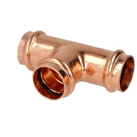 Press fitting copper T-piece 18 mm contour V