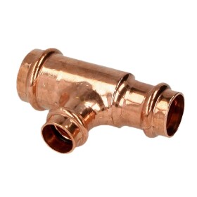 Press fitting copper T-piece reduced 22 x 15 x 15 mm...