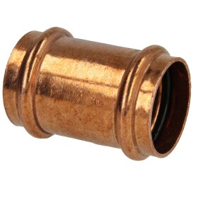 Press fitting copper coupling 15 mm contour V