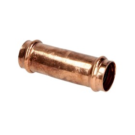 Press fitting copper sliding coupling 12 mm contour V