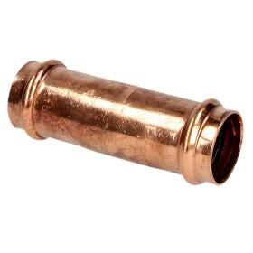 Press fitting copper sliding coupling 18 mm contour V