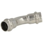 Stainless steel press fitting elbow 45&deg; 22 mm F/F V-contour