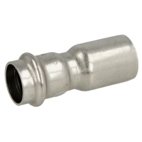 Stainless steel press fitting reducer 18 x 15 mm M/F with...